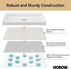 Horow Shower Base 36x36 Inch Center Drain Single Threshold Shower Pan Non-slip