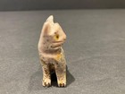 Natural Stone  Hand Carved Mini Statue Kitty Figurine  1 5    Soap Stone