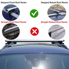 Universal Roof Rack Cross Bars Fit Flush Roof Rail For Cars And Suvs Models