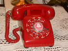 Excellent Vintage Western Electric Red Hot Classic Rotary Dial Desk Phone Works 