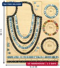 Bead Boards For Jewelry Making  Bamboo Beading Tray Design Mat For Necklace   Br