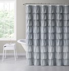 Kate Aurora Gypsy Ombre Ruffled Fabric Shower Curtains - Assorted Colors