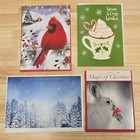 Lot 24 Vintage Christmas Greeting Cards Assorted Holiday Unused Bulk W Envelopes