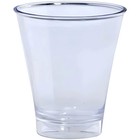 10-piece Double Shot Glasses Set  5-ounce  Clear Glass  Heavy Base  Barware