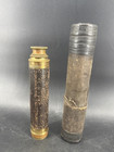 Antique Brass Leather 3 Draw Spyglass Telescope Monocular 23  Nautical Maritime