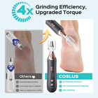 Coslus Professional Manicure Pedicure Kit  5-in-1 Electric Nail File Black