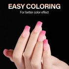 Short Square Nails Clear Gel Nail Tips False Full Cover Soft Nails Tips For Diy 