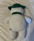 Eden The Snowman 14  Stuffed Plush Medium Green Raymond Briggs Hat Scarf Vintage