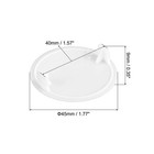 10pcs 40mm 1-9 16   Dia Plastic Concealed Hinge Hole Cover Hole Plugs  White