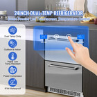 Undercounter Refrigerator 24  Built-in 2 Drawer Refrigerator Fridge 2 Temp