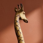 Vintage Hand Carved Mukwa Wood Wooden Giraffe Zimbabwe 34   h
