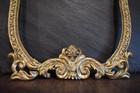 Ornate Victorian Style Gold Toned Frame With Backboard And Folding Stand
