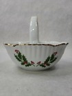 Christmas Holly Fine Porcelain Bon Bon Basket 1987 Macy s All The Trimmings