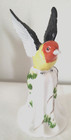 Vintage Bird Perched On A Bell  Bone China  Lenwile Ardalt Floral Decorated