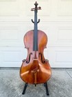 Antique 4 4 Cello  Labeled R a Gagliano Italy 1812 With Appraisal  sound Sample 