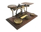 England Letter Scale C 1880s Postal Desktop Balance W 5 Weights 