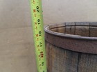 Vtg Wood Wooden Primitive Nail Rivet Keg Barrel 18    Tall Rustic Farm Store Decor