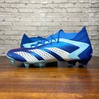 New Adidas Predator Accuracy 1 Fg Men s Soccer Cleats Gz0038 Blue White Size 9 5