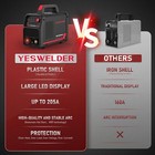 205amp Stick Welder With Lift Tig Torch 110v 220v Dual Voltage Welding Machine