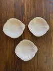 Vintage Lenox Ivory Gold Trim Shell Leaf Shaped Candy Nut Dishes 6  Lot Of 3