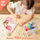 Girls Gifts Bracelet Making Kit  20 Colors Polymer Clay Beads With Charms