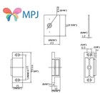 Mpj Shutter Hardware 50631-r 15lb Single Magnetic Catch 2 Packs  White