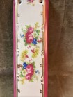 Vintage 1970   s Porcelain Floral And Gold Door Push Plate Roses And More