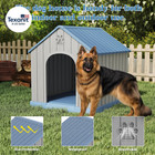 Large Waterproof Dog House Indoor Outdoor Shelter For Medium Large Dogs