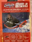 Snow Joe Sjblzd-led 4-in-1 Telescoping Snow Broom   Ice Scraper  18  Wide - Red