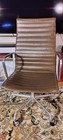 2012 Eames Herman Miller High Executive  Aluminum Group Desk Chair Leather 