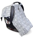 Baby Car Seat Cover  Car Seat Canopy   Nursing Cover  Arrow pink 