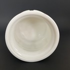 Vintage White Milk Glass Barrel With Square Panels Flower Pot Planter Vase