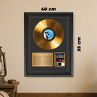 Gold Plated Pink Floyd Vinyl Record Framed Display Music Memorabilia Gift