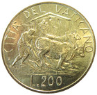 Vatican City  200 Lire  1982  Pope John Paul Ii 