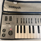 Yamaha Cs01 Analog Synthesizer Mini Keyboard Vintage Gray With Soft Carry Case