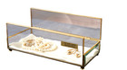 Mcm Vintage Beveled Glass Box 24k Gold Plated New Mirror Napkin Jewelry Holder