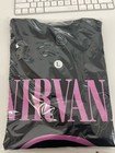 Nirvana Faux Smile T Shirt Black With Pink