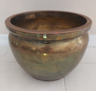 Vintage Large Brass Pot Planter Home Decor