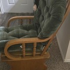 Green Upholstered Glider Chair