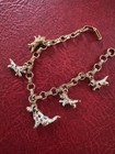 Rare Vintage 1964 Walt Disney Productions Charm Bracelet 101 Dalmatians 6 5 