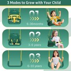 Comfy Baby Swing Outdoor Indoor   Swing With Metal Stand  Green