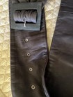 Butter Soft  Leather Belt Dark Brown Unbranded Med- Wide Resin  Buckle