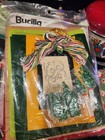 Vintage Unopened Bucilla Christmas Over The Rooftops Felt Tree Skirt Embroidery 