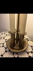Vintage Brass French Bouillotte Tole Table Lamp 3-way Candlestick Lights