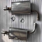 Stainless Steel Pair Of Exhaust Mufflers Fits  2011-2016 Ford Explorer 3 5l Us