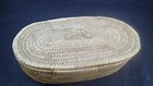 Antique Shaker Sewing glove Box Woven With Lid 9 3 4  X 5 1 2 