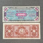 One  1  1944 Wwii Germany Allied Occupation Military Currency 100 Mark Banknote