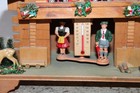 Vintage German Wooden Chalet Weather Station Folk Art Hygrometer