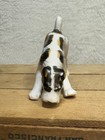 Vintage Fox Terrier Porcelain Sniffing Dog   Japan Ceramic Antique Pup