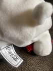 Coca-cola Bear In Red Scarf Plush Bean Bag Winter 1998
